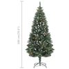 vidaXL Arbre de No&euml;l artificiel pr&eacute;-&eacute;clair&eacute;/boules pommes de pin 180cm
