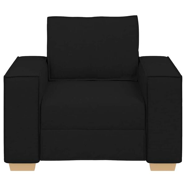vidaXL Canap&eacute; Fauteuil Noir 100x78x84 cm Tissu