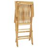 vidaXL Ensemble &agrave; manger de jardin 5 pcs bois de teck massif