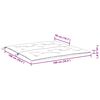 vidaXL Coussin de banc de jardin beige 100x(50+50)x7 cm tissu oxford