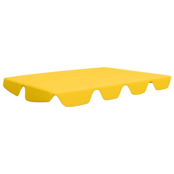 vidaXL Toit de rechange de balan&ccedil;oire Jaune 150/130x105/70 cm