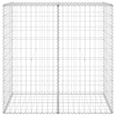 vidaXL Mur en gabion avec couvercles Acier galvanisé 100x60x100 cm