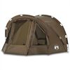 vidaXL Tente de p&ecirc;che 4 personnes vert olive imperm&eacute;able