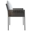 vidaXL Chaises de jardin et coussins lot de 6 marron 54x61x83 cm rotin