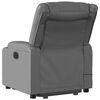 vidaXL Fauteuil inclinable de massage électrique gris similicuir