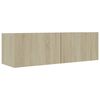 vidaXL Meubles TV 4 pcs Ch&ecirc;ne sonoma 100x30x30 cm Bois d'ing&eacute;nierie