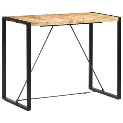 vidaXL Table de bar 140x70x110 cm Bois de manguier massif