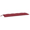 vidaXL Coussins de banc de jardin lot de 2 rouge bordeaux tissu Oxford