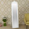 vidaXL Miroir sur pied Style baroque 160x40 cm Blanc