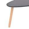 vidaXL Ensemble de tables basses 2 pcs Bois de pin massif Noir