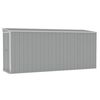 vidaXL Abri de jardin mural Gris 118x382x178 cm Acier galvanis&eacute;