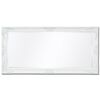 vidaXL Miroir mural style baroque 120x60 cm Blanc