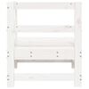 vidaXL Canapé d'angle de jardin blanc bois de pin massif