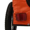 vidaXL Remorque de v&eacute;lo pour animaux de compagnie orange et noir