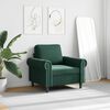 vidaXL Fauteuil Vert fonc&eacute; 60 cm Velours