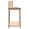 vidaXL Table de rempotage et étagères 108x50x109,5 cm bois massif pin