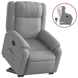 vidaXL Fauteuil inclinable gris clair tissu