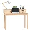 vidaXL Bureau 110x50x93 cm Bois massif Pin