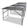 vidaXL Table &agrave; coller 3 pcs Pliable