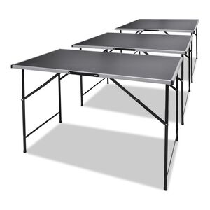 vidaXL Table &agrave; coller 3 pcs Pliable