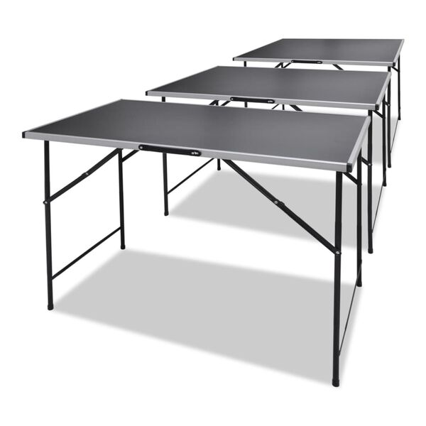 vidaXL Table &agrave; coller 3 pcs Pliable