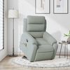 vidaXL Fauteuil inclinable de massage gris clair velours