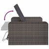 vidaXL Salon de jardin 2 pcs avec coussins R&eacute;sine tress&eacute;e Gris