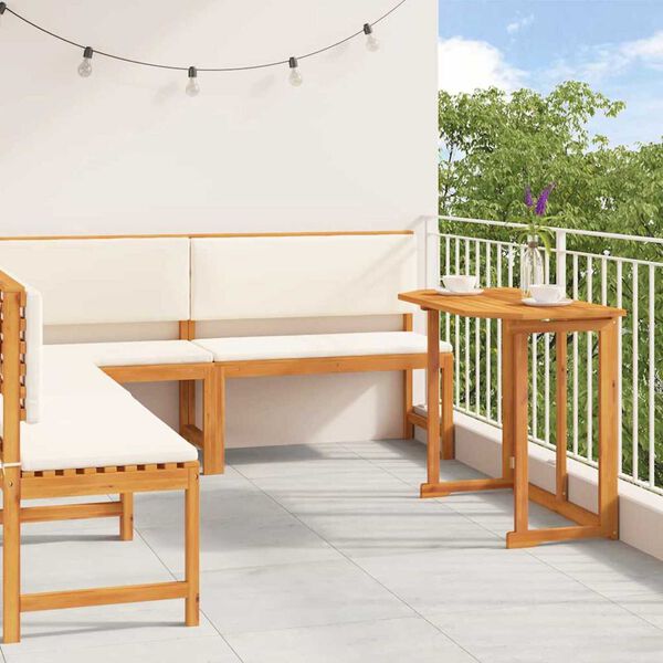 vidaXL Ensemble de banc de jardin 4 pcs Marron Bois d'Acacia Massif