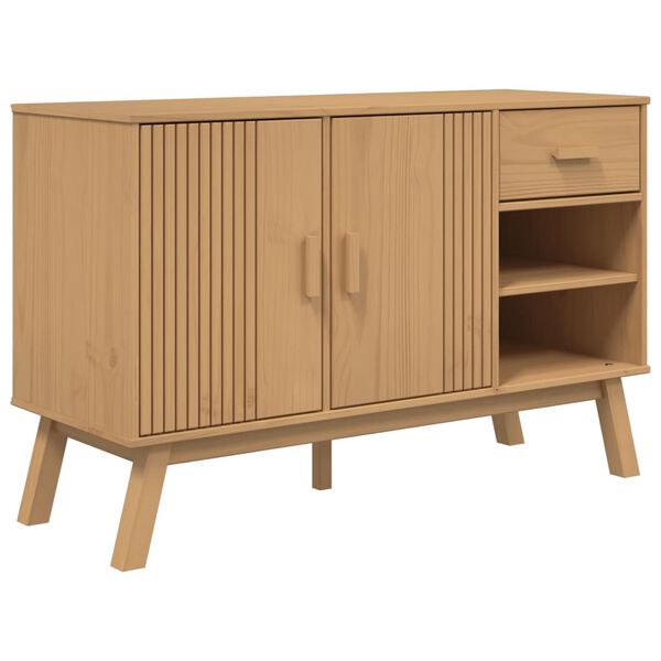 vidaXL Buffet OLDEN marron 114x43x73,5 cm bois massif de pin