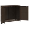 vidaXL Armoire de rangement de jardin marron 83x45x76cm résine tressée