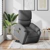 vidaXL Fauteuil inclinable de massage électrique gris foncé tissu