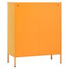 vidaXL Armoire de rangement Jaune moutarde 80 x 35 x 101,5 cm Acier