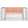 vidaXL Banc jardin design gabion 143x71x65,5 cm bois massif de douglas