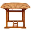 vidaXL Table de jardin (150-200)x100x75 cm Bois d'acacia massif