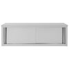 vidaXL Armoire de cuisine avec portes coulissantes 150x40x50 cm Inox