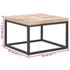 vidaXL Table basse 50x50x33,5 cm Bois massif