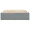 vidaXL Cadre de lit sans matelas gris clair tissu