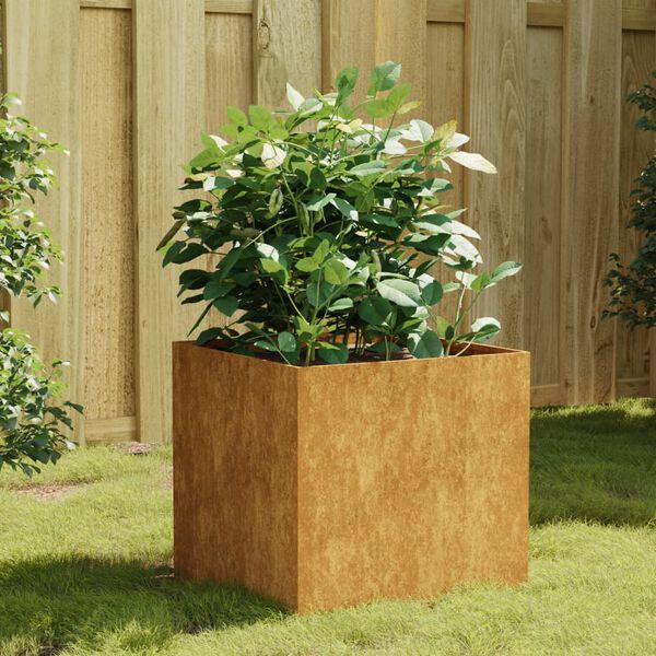 vidaXL Jardinière 40x41x40 cm acier corten