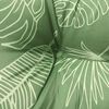 vidaXL Coussin de banc de jardin motif de feuilles 100x50x7 cm