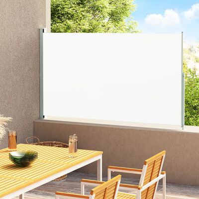 vidaXL Auvent latéral rétractable de patio 220x300 cm Crème