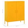 vidaXL Armoire de rangement Jaune moutarde 80x35x101,5 cm Acier