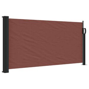vidaXL Auvent lat&eacute;ral r&eacute;tractable marron 100x300 cm