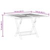 vidaXL Table pliable de jardin 110x110x75 cm bois massif de teck