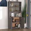 vidaXL Buffet HAMAR Bois massif de pin Gris clair