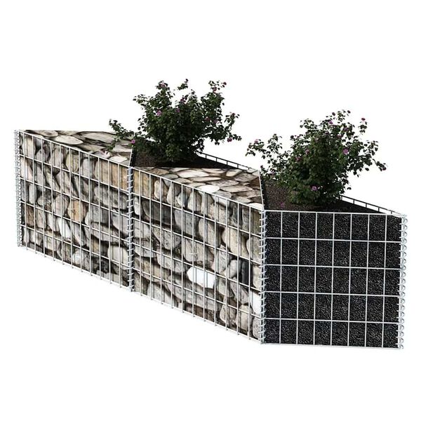 vidaXL Panier de gabion Acier galvanis&eacute; 120x30x50 cm