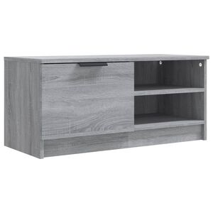 vidaXL Meuble TV Sonoma gris 80x35x36,5 cm Bois d'ing&eacute;nierie