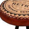 vidaXL Tabourets de bar lot de 2 cuir véritable