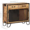 vidaXL Buffet 80x31x71 cm Bois de manguier massif brut