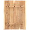 vidaXL Dessus de table Bois d'acacia massif 80x(50-60)x3,8 cm