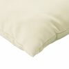 vidaXL Coussins de canap&eacute; lot de 4 cr&egrave;me 40x40 cm tissu
